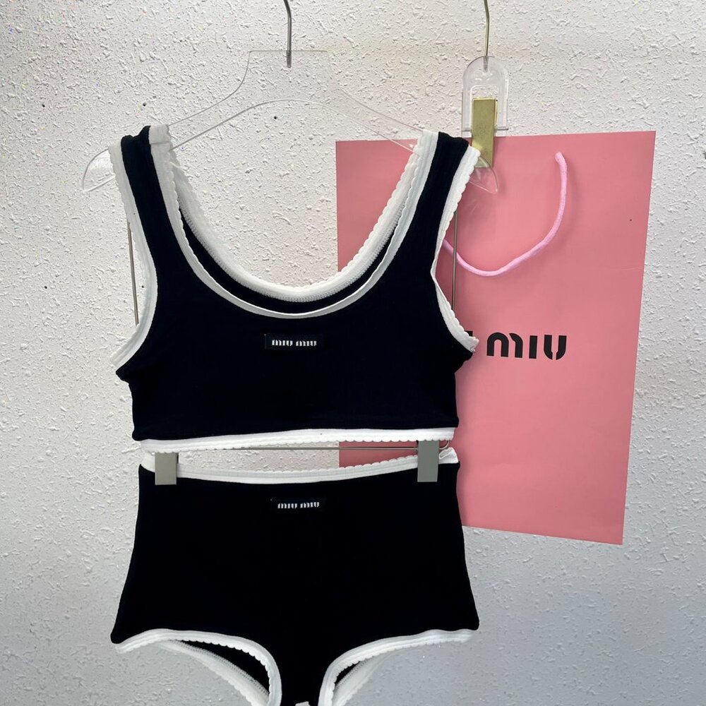 Miu Miu elegant two-piece swimsuit (without padding) Size S